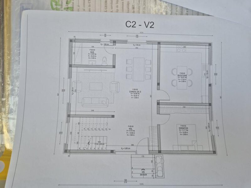Casa la rosu de vanzare 4 camere 100 mp utili teren 500 mp